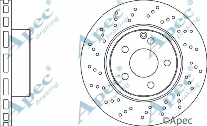 Тормозной диск APEC braking DSK2132