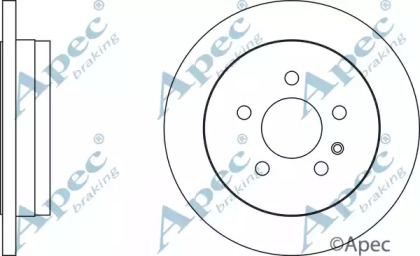 Тормозной диск APEC braking DSK2133