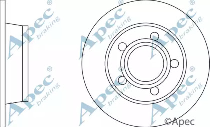 Тормозной диск APEC braking DSK2117