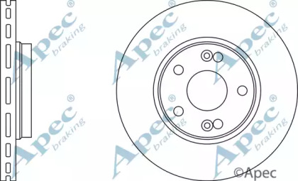 Тормозной диск APEC braking DSK2105