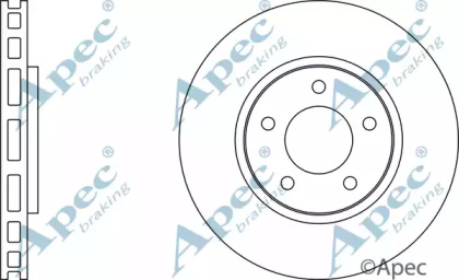 Тормозной диск APEC braking DSK2106