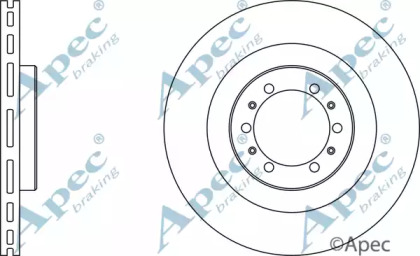 Тормозной диск APEC braking DSK2109