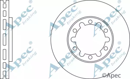 Тормозной диск APEC braking DSK2100