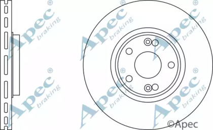 Тормозной диск APEC braking DSK2102