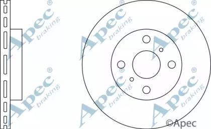 Тормозной диск APEC braking DSK2104