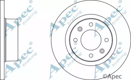 Тормозной диск APEC braking DSK2097