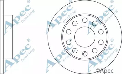 Тормозной диск APEC braking DSK2098