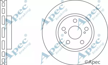 Тормозной диск APEC braking DSK2093