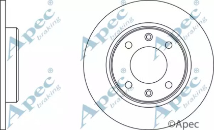 Тормозной диск APEC braking DSK2081