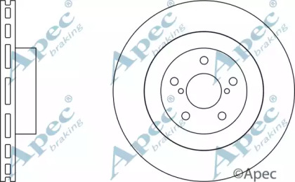 Тормозной диск APEC braking DSK2072