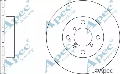 Тормозной диск APEC braking DSK2073