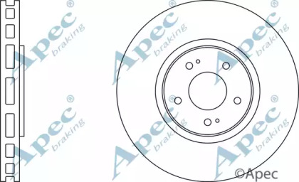 Тормозной диск APEC braking DSK2076