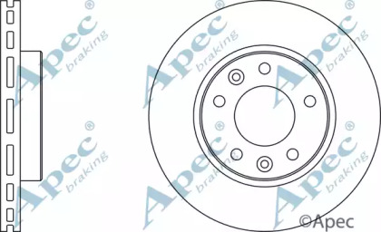 Тормозной диск APEC braking DSK2129