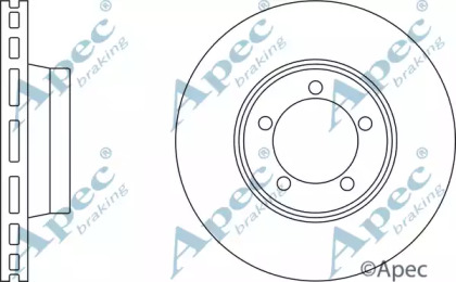 Тормозной диск APEC braking DSK2061