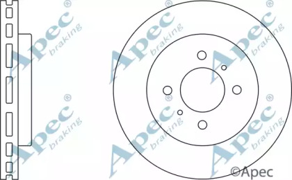 Тормозной диск APEC braking DSK2064