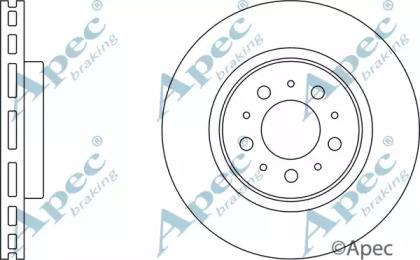 Тормозной диск APEC braking DSK2050