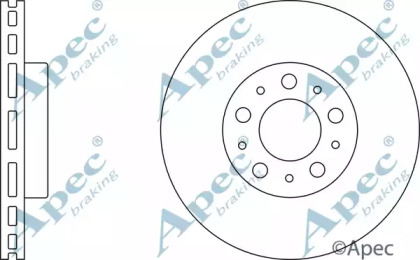 Тормозной диск APEC braking DSK2051