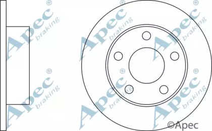 Тормозной диск APEC braking DSK2053