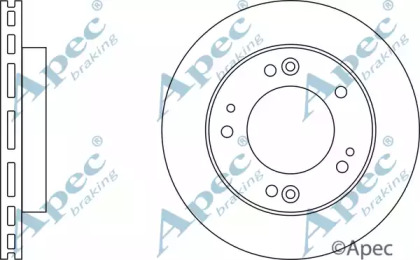 Тормозной диск APEC braking DSK2054