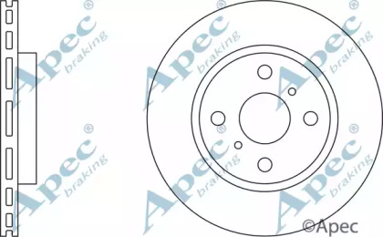 Тормозной диск APEC braking DSK2048