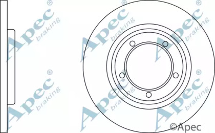 Тормозной диск APEC braking DSK2041