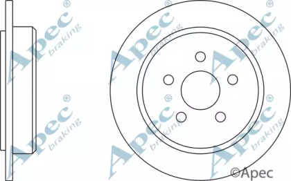 Тормозной диск APEC braking DSK2038