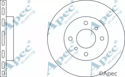 Тормозной диск APEC braking DSK2039