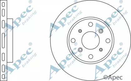 Тормозной диск APEC braking DSK2027