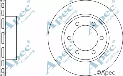 Тормозной диск APEC braking DSK2022