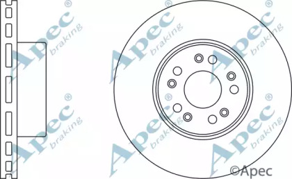 Тормозной диск APEC braking DSK2023