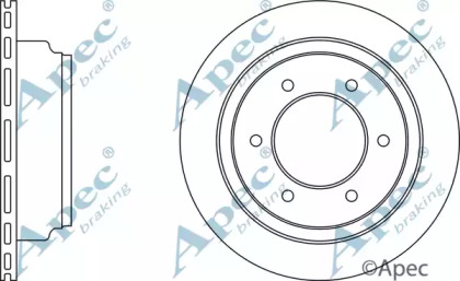 Тормозной диск APEC braking DSK2016