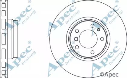 Тормозной диск APEC braking DSK2009