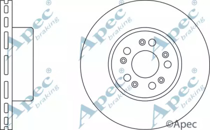 Тормозной диск APEC braking DSK2001