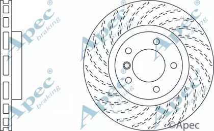 Тормозной диск APEC braking DSK2003