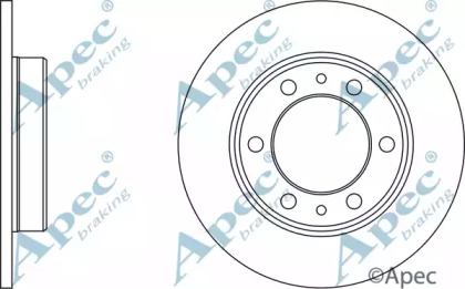 Тормозной диск APEC braking DSK967