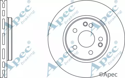 Тормозной диск APEC braking DSK964