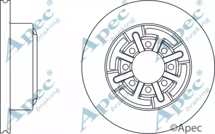 Тормозной диск APEC braking DSK959