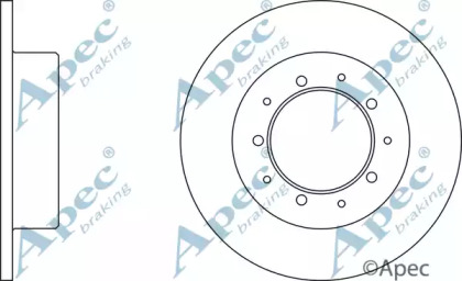 Тормозной диск APEC braking DSK945