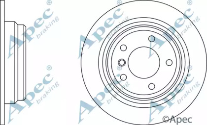 Тормозной диск APEC braking DSK949