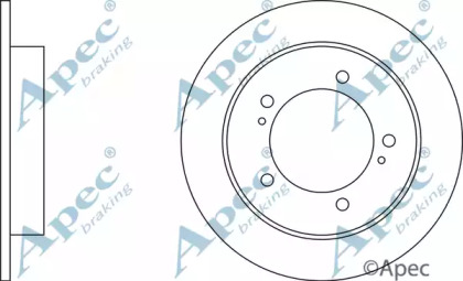 Тормозной диск APEC braking DSK943