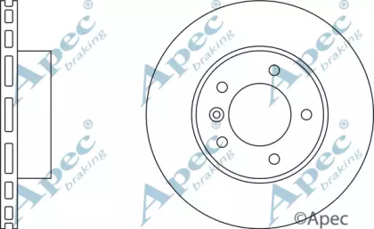 Тормозной диск APEC braking DSK935