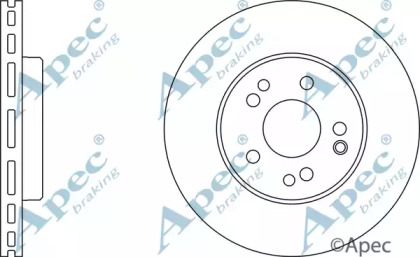 Тормозной диск APEC braking DSK936