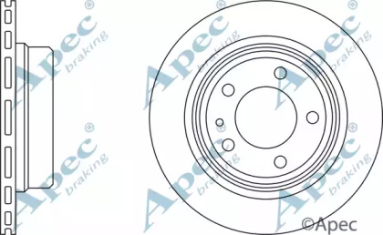 Тормозной диск APEC braking DSK930