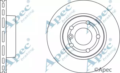 Тормозной диск APEC braking DSK933