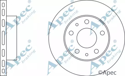 Тормозной диск APEC braking DSK925