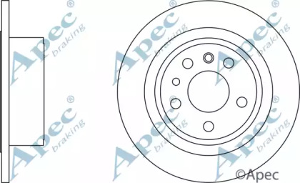 Тормозной диск APEC braking DSK926