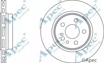 Тормозной диск APEC braking DSK928