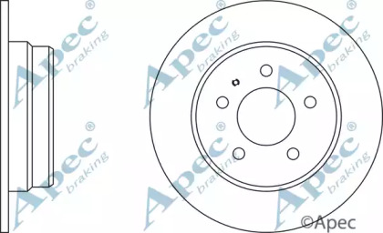 Тормозной диск APEC braking DSK923