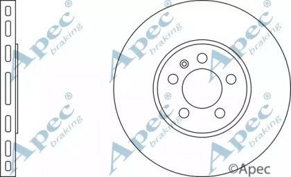 Тормозной диск APEC braking DSK924