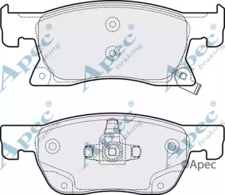 Комплект тормозных колодок APEC braking PAD2103